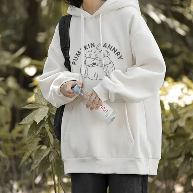 安之伴 简约时尚潮流舒适宽松重磅百搭连帽长袖卫衣 男女同款