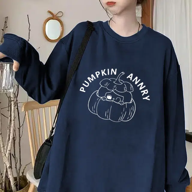 安之伴 俏皮设计感舒适宽松重磅百搭圆领长袖卫衣 男女同款