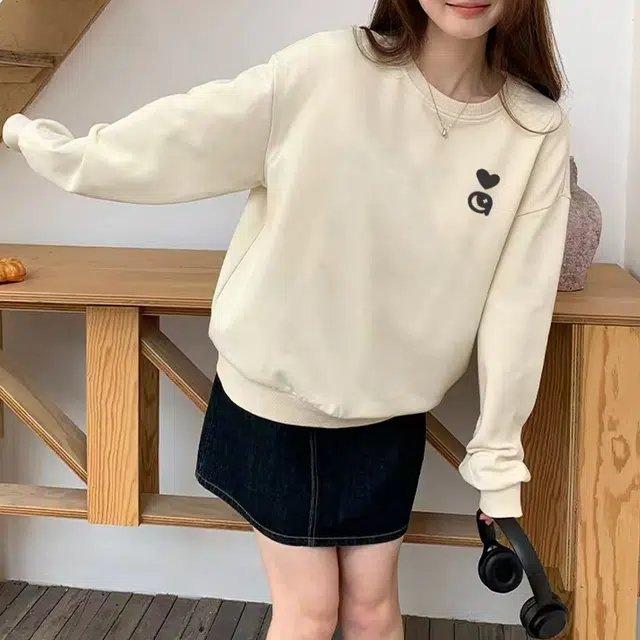 安之伴 简约时尚舒适宽松重磅百搭圆领长袖卫衣 男女同款