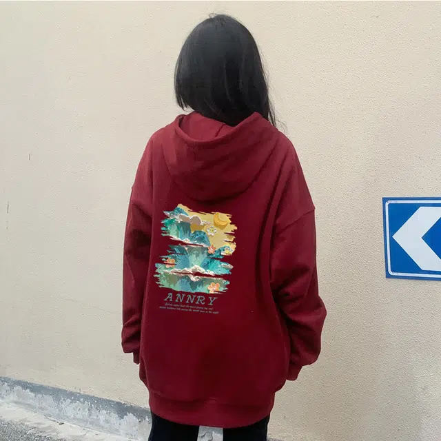 安之伴 休闲简约加绒加厚保暖舒适宽松重磅连帽百搭长袖卫衣 男女同款