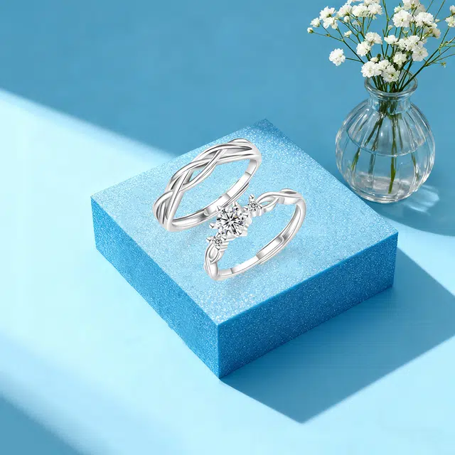 【纯银999 | 爆闪】 凤祥囍事 老凤祥 经典时尚小众设计百搭爱意满满学生日常简约轻奢甜蜜高级感开口可调节#好运 足银 戒指 男女同款情侣款