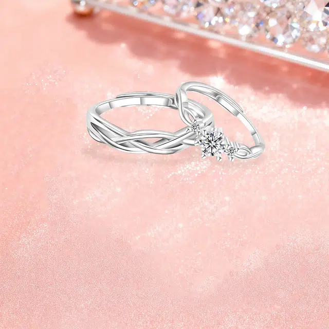 【纯银999 | 爆闪】 凤祥囍事 老凤祥 经典时尚小众设计百搭爱意满满学生日常简约轻奢甜蜜高级感开口可调节#好运 足银 戒指 男女同款情侣款