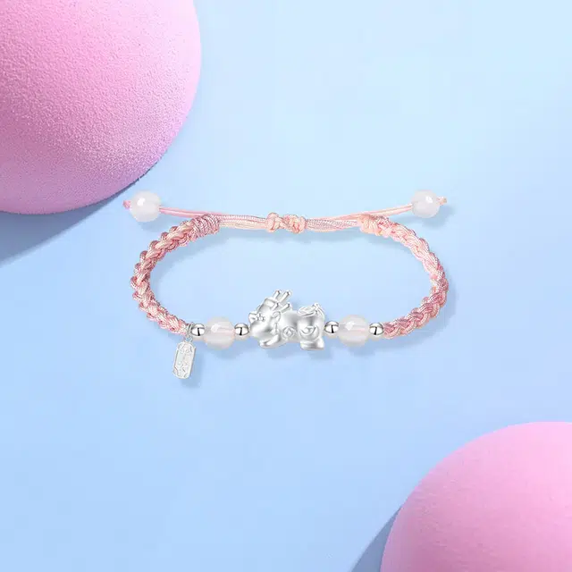 得物品牌免单福袋（天天抽免单活动专属 非卖品） 凤祥囍事 招财纳福轻奢精致简约小众设计高级感 日常通勤百搭手工 好运 纯银 手绳 女款