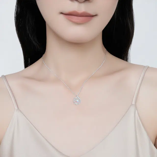 【纯银999 | 羽你相伴】 凤祥囍事 老凤祥 小众设计高级感经典百搭简约学生日常精致轻奢通勤约会温柔气质可调节锁骨链 足银 项链 女款