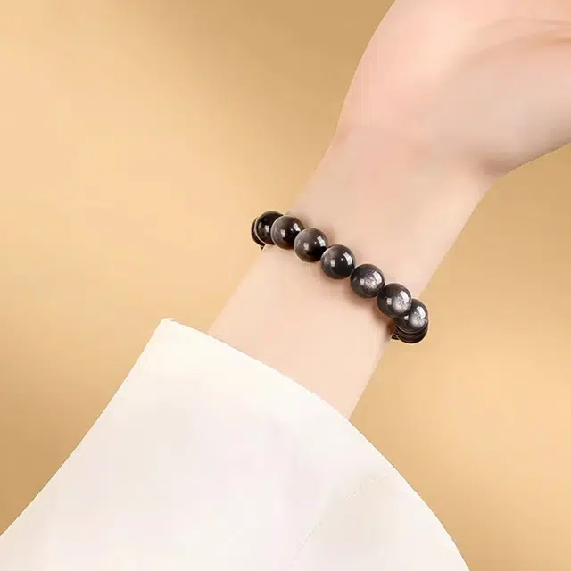 凤祥囍事 老凤祥国潮招财国风时尚 吉祥如意  复古小众新中式#好运 黑曜石 手串 男女同款情侣款