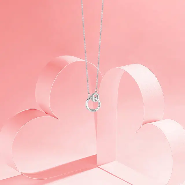 【纯银999 | 莫比乌斯】 凤祥囍事 老凤祥 经典百搭小众设计精致轻奢高级感简约时尚学生日常通勤约会温柔气质可调节锁骨链 足银 项链 女款