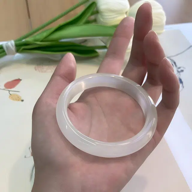 【能量吸金】 老福黄金 白月光贵妃镯 甜美显白手饰 水逆退散 平安纳福转运 新中式古风汉服旗袍百搭 赠好运锦鲤手链 琉璃 手镯 女款