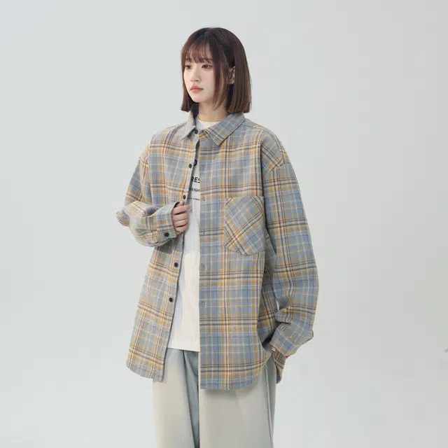 D&W Vintage Plaid Shirt Jacket