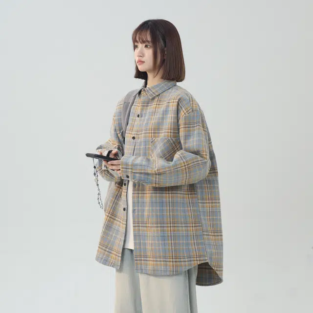 D&W Vintage Plaid Shirt Jacket