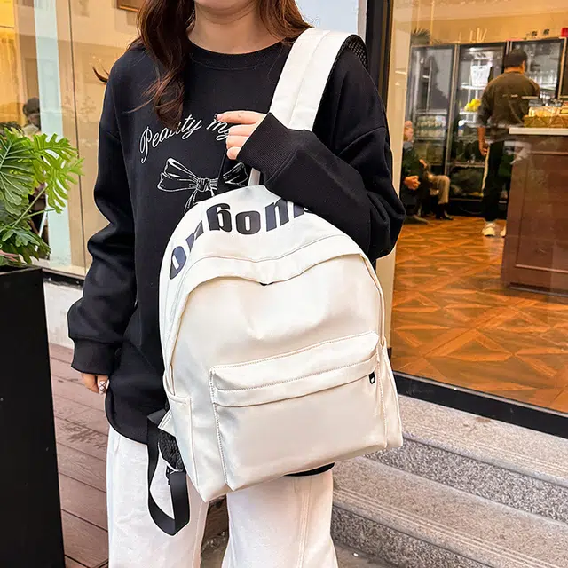 雅鹿 潮酷百搭时尚潮流简约小众美式 牛津布 双肩包 男女同款情侣款 多色