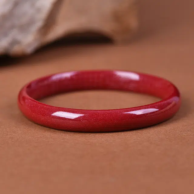 石在行 心经 本命年平安转运 复古吉祥新中式 高含量紫金砂#好运 再造辰砂朱砂 手镯 女款