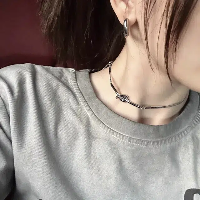 芊淑歆 简约设计独特轻奢小众个性时尚精致高级感百搭潮流感风格 钛钢 项链 女款