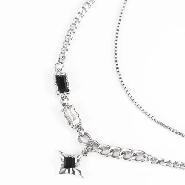 芊淑歆 时尚嘻哈街头潮流高级感百搭中性冷淡风个性 钛钢 项链 男款