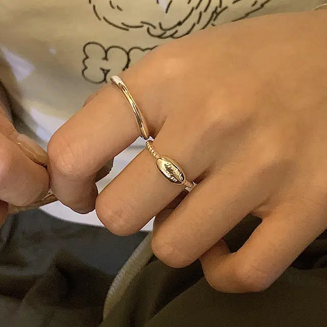 栖花漫语 小众设计高级感中指开口可调节 钛钢 戒指 女款