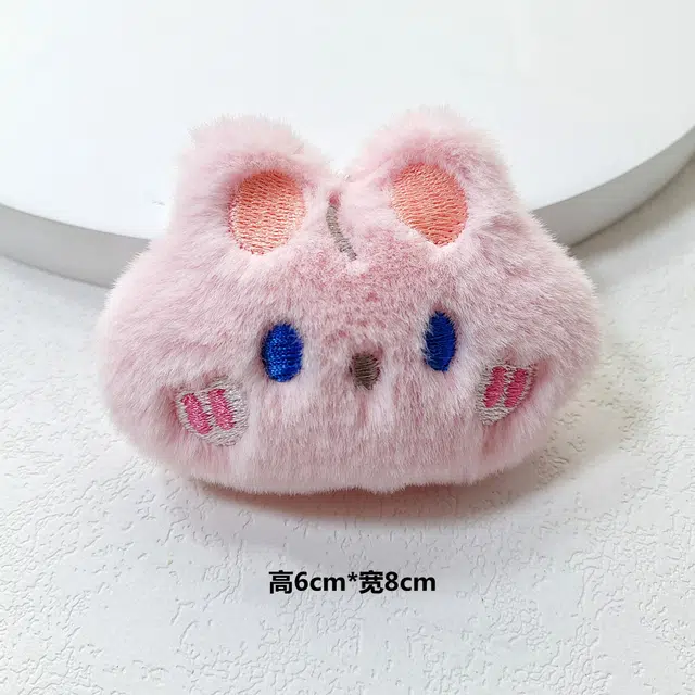 栖花漫语 卡通公仔胸针小兔小猫小熊青蛙手腕带配件玩偶包包钥匙扣 毛绒 挂件 男女同款情侣款