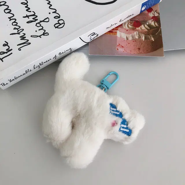 栖花漫语 可爱搞怪墨镜猫咪公仔挂饰少女包包挂饰玩偶链 毛绒 挂件 女款