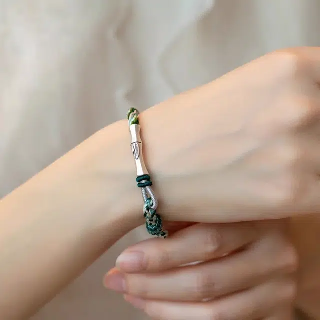 零界 考研上岸竹节好运手饰手绳 合金 手链 男女同款情侣款