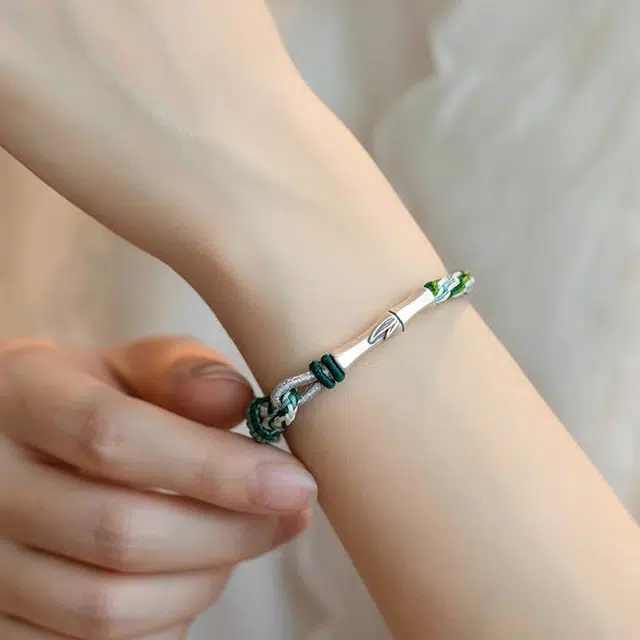 零界 考研上岸竹节好运手饰手绳 合金 手链 男女同款情侣款