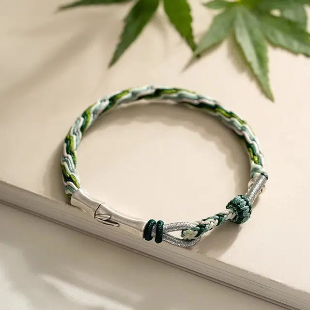 零界 考研上岸竹节好运手饰手绳 合金 手链 男女同款情侣款