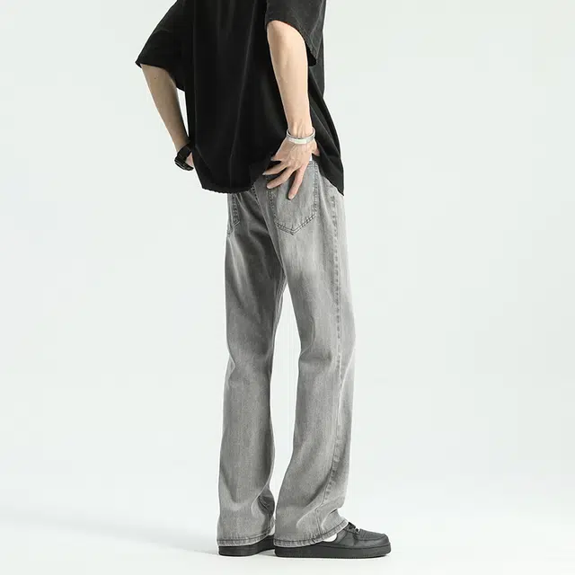 单爵 美式复古高街风多风格融合休闲百搭裤子牛仔裤 男女同款