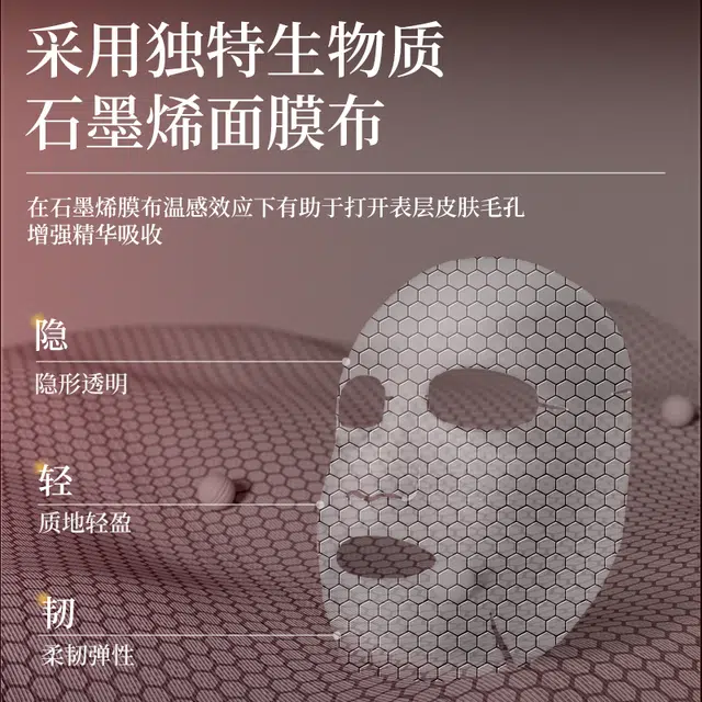 雪完美 双抗紧致淡纹石墨烯面膜 淡纹舒缓紧致保湿滋润补水抗氧化 抗皱弹润紧实肌肤 油性肤质干性肤质多种肤质中性肤质
