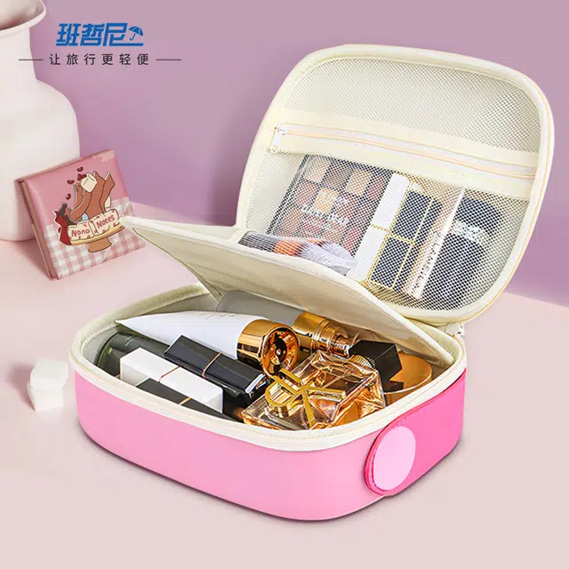 班哲尼 大容量手提便携分区多巴胺化妆包旅行 收纳包洗漱包