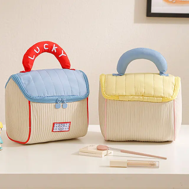 班哲尼 小房子化妆包旅行洗漱包大容量手提便携分区 收纳包