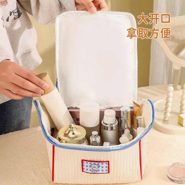 班哲尼 小房子化妆包旅行洗漱包大容量手提便携分区 收纳包