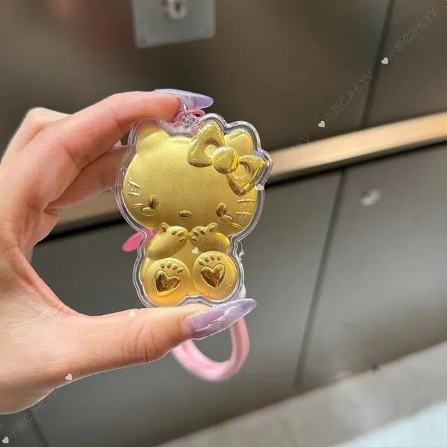 金逸晟 有钱花有桃花储蓄纪念金 福气满满 萌趣可爱纳福收藏攒钱#好运 足金 一口价 金钞 男女同款情侣款
