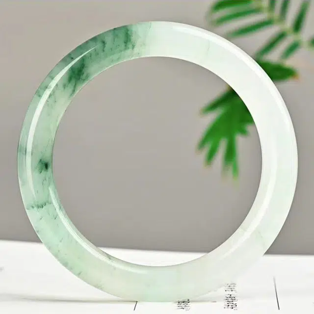 静范 碎冰蓝复古贵妃招财国潮古风汉服旗袍冷淡风温婉水润显白素雅气质 琉璃 手镯 女款