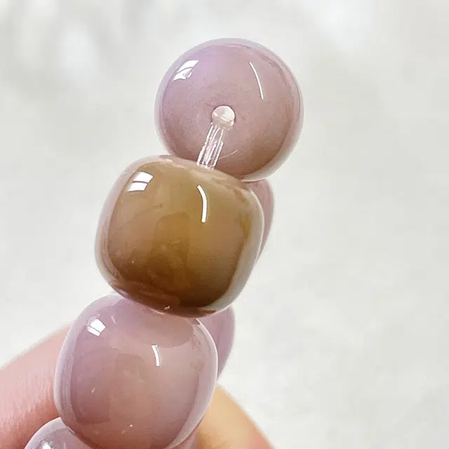 静范 甄选紫罗兰飘花高抛盘玩文玩念珠佛珠 新中式国潮风 考公考研上岸 日常百搭 #好运 菩提根 手串 男女同款情侣款