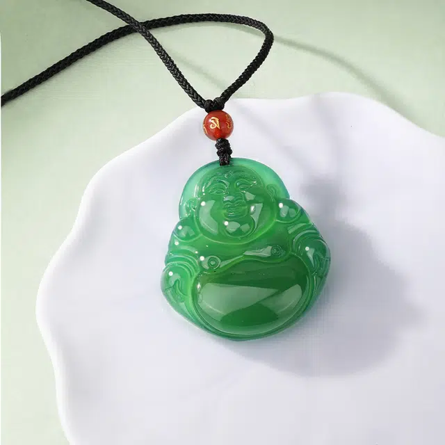 金六福吉祥 新中式笑口弥勒佛 福气满满招财吸金心想事成 精致显白高级感转运必备#好运 玛瑙 项链 男女同款情侣款