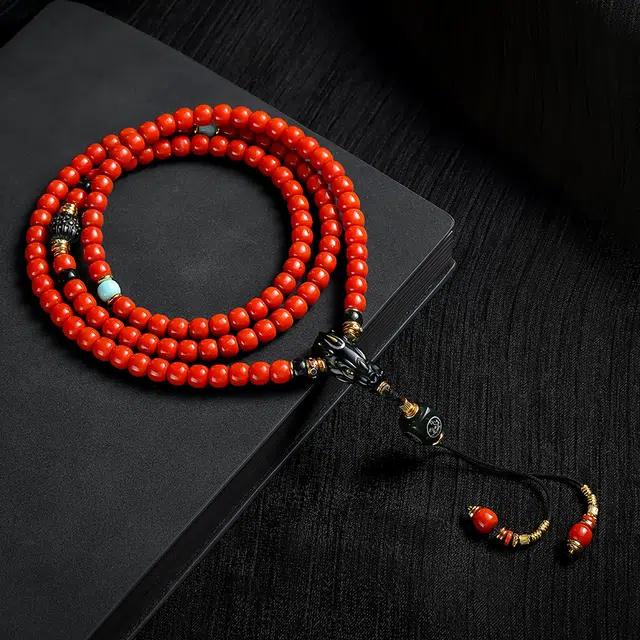 木盛缘 青玉多圈精工打造  独特设计  鸿运当头好运 玛瑙 手串 男女同款情侣款