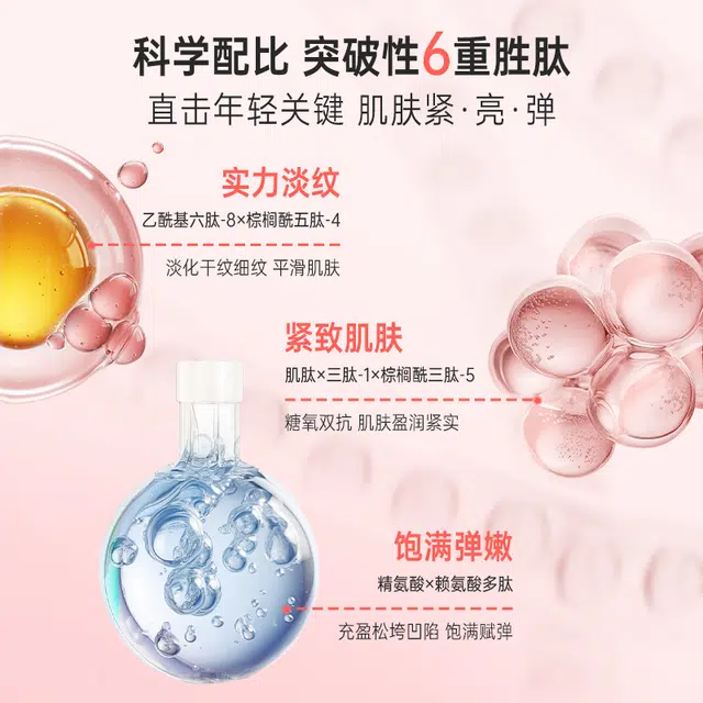 唐诗 玫瑰多肽护肤套装 淡化细纹 抗皱抗初老保湿提亮紧致熬夜不垮脸洗面奶水乳面霜素颜霜组合装