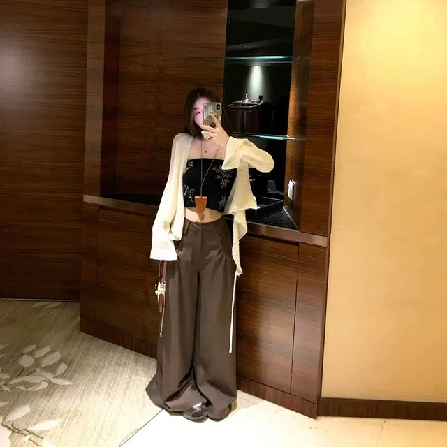 涂诗菲 法式纯欲时尚设计感慵懒风气质百搭高腰显瘦简约通勤休闲套装 女款