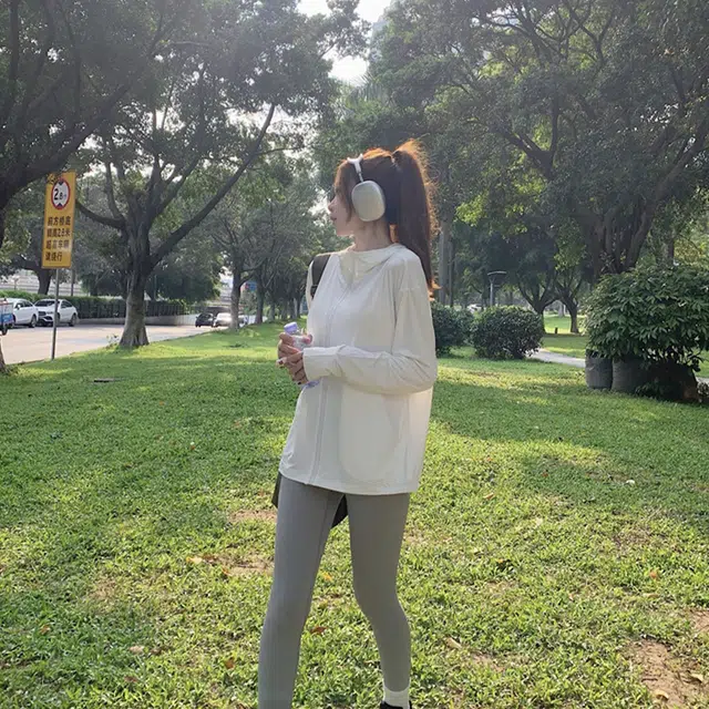 涂诗菲 透气冰感大帽檐防紫外线修身截短外套 女款
