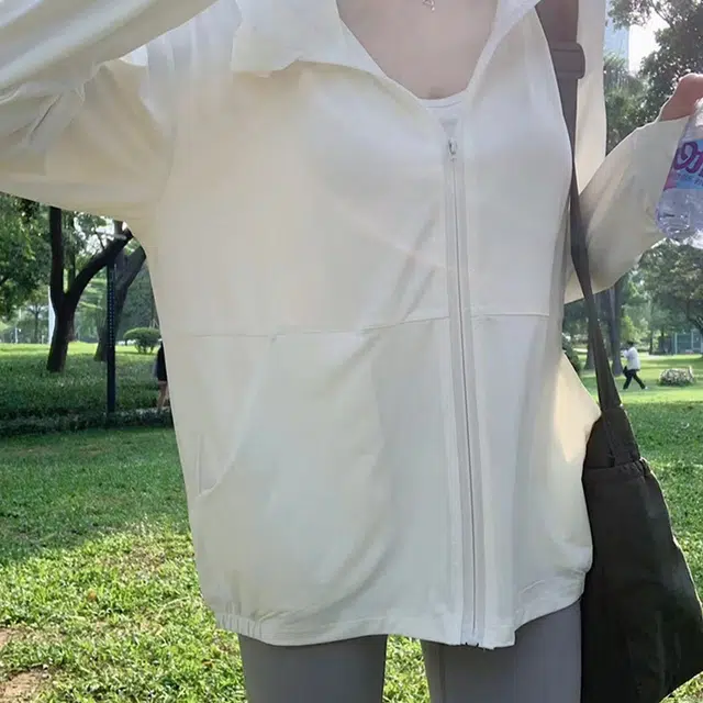 涂诗菲 透气冰感大帽檐防紫外线修身截短外套 女款