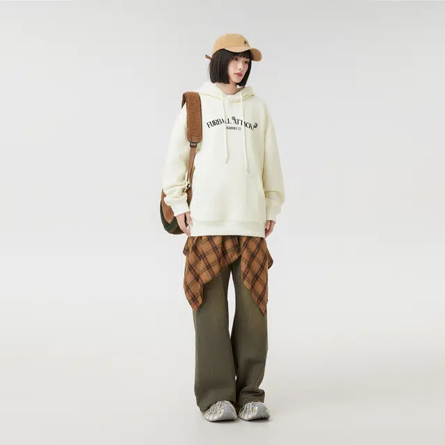 王者荣耀 基础字母款印花美式户外通勤宽松休闲百搭时尚重磅套头无性别主义连帽加绒/薄款卫衣 男女同款