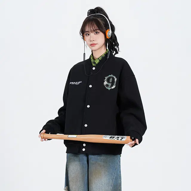 王者荣耀  九周年纪念系列 刺绣棒球服 男女同款 黑色