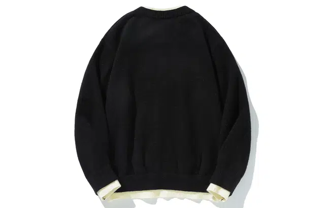 王者荣耀 假两件开衫外套春秋潮牌简约时尚学院风慵懒舒适日常户外通勤百搭针织衫上衣内搭叠穿单排扣毛衣 男女同款