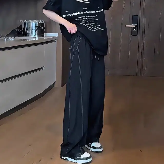 王者荣耀 凉感弯刀薄款显瘦痞帅百搭舒适垂感亲肤基础款通勤休闲裤 男女同款