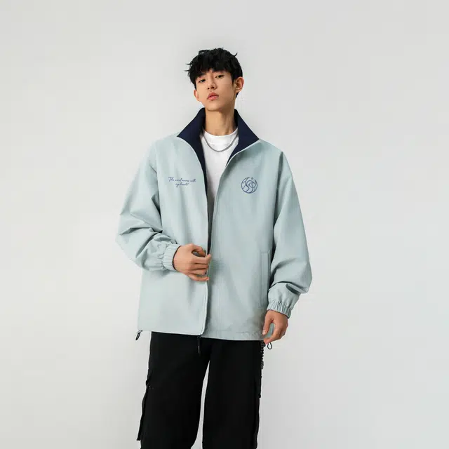 王者荣耀 瑶时之祈愿款 双面穿字母立领宽松舒适飞行员教练夹克外套 男女同款