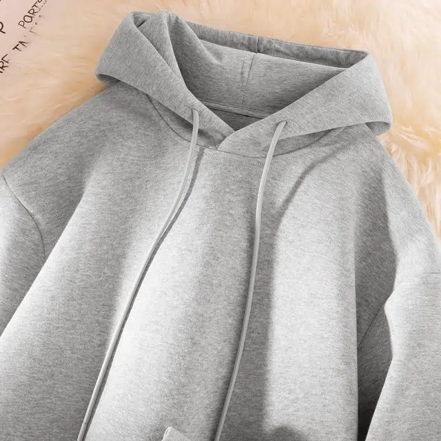 兰缪 中性风美式复古街头潮流男友风柔软舒适时尚休闲高品质重磅连帽卫衣 男女同款