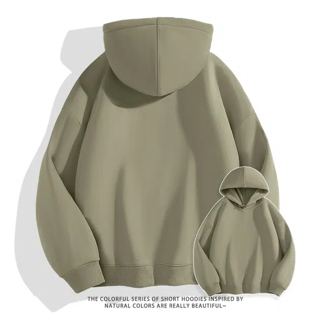 兰缪 嘻哈街头中性风美式复古潮流男友风柔软舒适时尚休闲高品质重磅连帽卫衣 男女同款