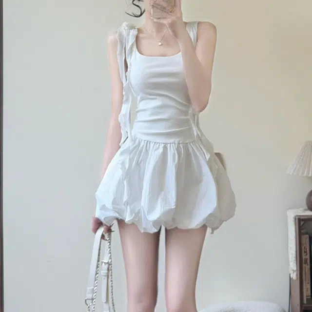 兰缪 高腰百搭甜美舒适休闲短裙 女款