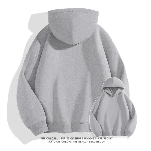 兰缪 中性风美式复古街头潮流男友风柔软舒适时尚休闲高品质重磅连帽卫衣 男女同款