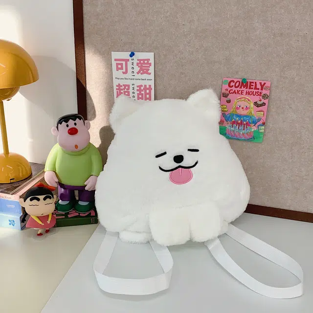 萌益兔 萨摩耶小狗狗 可爱治愈卡通软萌 玩偶周边