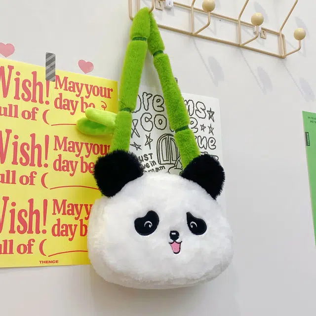 萌益兔 卡通治愈可爱小熊猫 安抚陪伴软萌 玩偶周边