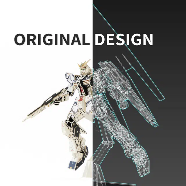 WWNCENT THINKDO IT GUNDAM RX-93 3D 19cm