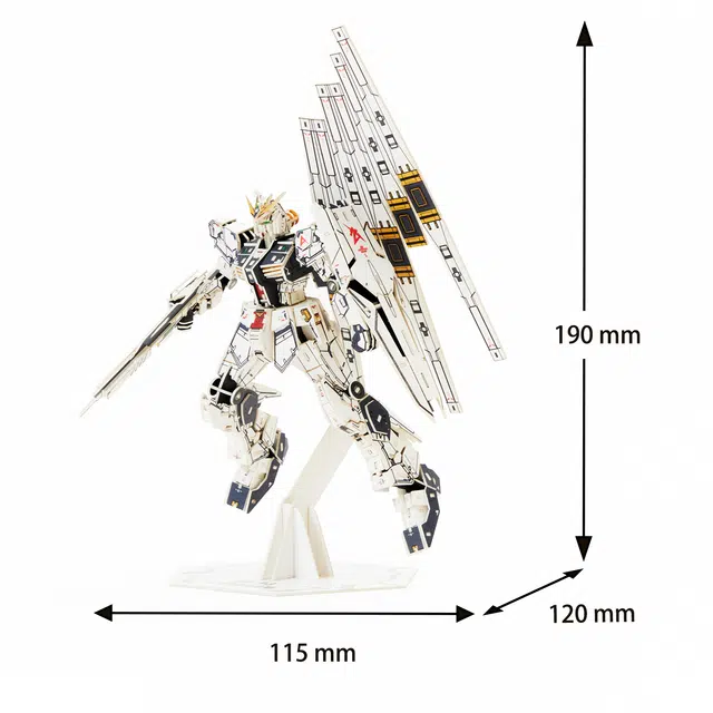 WWNCENT THINKDO IT GUNDAM RX-93 3D 19cm